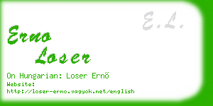 erno loser business card