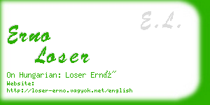 erno loser business card